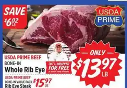 Rouses USDA PRIME BEEF offer