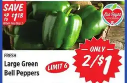 Rouses Large Green Bell Peppers offer