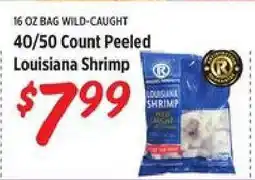 Rouses 40/50 Count Peeled Louisiana Shrimp offer