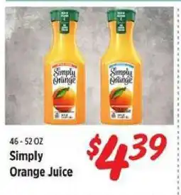 Rouses Simply Orange Juice offer