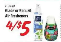 Rouses Glade or Renuzit Air Fresheners offer