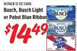 Rouses Busch, Busch Light or Pabst Blue Ribbon offer