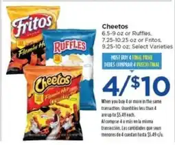 Food 4 Less Cheetos, Fritos, Ruffles offer