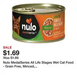 Petsmart Nulo MedalSeries All Life Stages Wet Cat Food - Grain Free, Minced, 3 Oz offer