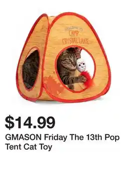 Petsmart GMASON Friday The 13th Pop Tent Cat Toy offer