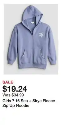 Kohl's Girls 7-16 Sea + Skye Fleece Zip Up Hoodie offer