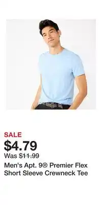 Kohl's Men's Apt. 9 Premier Flex Short Sleeve Crewneck Tee offer