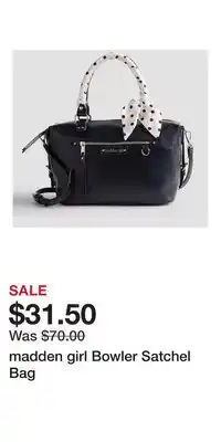 Kohl's madden girl Bowler Satchel Bag offer