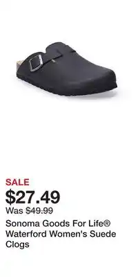 Kohl's Sonoma Goods For Life Waterford Women's Suede Clogs offer