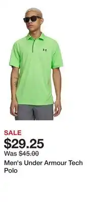 Kohl's Men's Under Armour Tech Polo offer