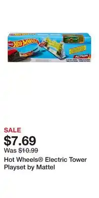 Kohl's Hot Wheels Electric Tower Playset by Mattel offer