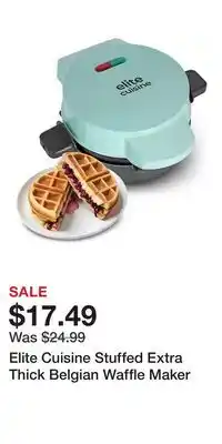 Kohl's Elite Cuisine Stuffed Extra Thick Belgian Waffle Maker offer
