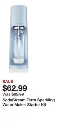 Kohl's SodaStream Terra Sparkling Water Maker Starter Kit offer