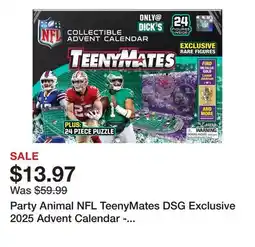 Dick's Sporting Goods Party Animal NFL TeenyMates DSG Exclusive 2025 Advent Calendar - Rare Figures offer
