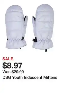 Dick's Sporting Goods DSG Youth Iridescent Mittens offer