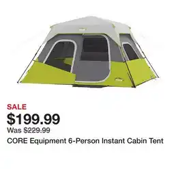 Dick's Sporting Goods CORE Equipment 6-Person Instant Cabin Tent offer