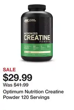 Dick's Sporting Goods Optimum Nutrition Creatine Powder 120 Servings offer