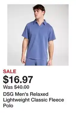 Dick's Sporting Goods DSG Men's Relaxed Lightweight Classic Fleece Polo offer