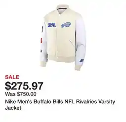Dick's Sporting Goods Nike Men's Buffalo Bills NFL Rivalries Varsity Jacket offer