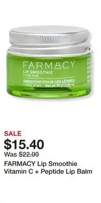 Ulta Beauty FARMACY Lip Smoothie Vitamin C + Peptide Lip Balm offer
