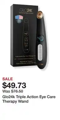 Ulta Beauty Glo24k Triple Action Eye Care Therapy Wand offer
