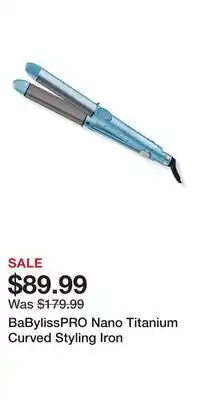 Ulta Beauty BaBylissPRO Nano Titanium Curved Styling Iron offer