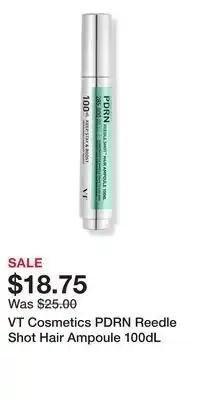 Ulta Beauty VT Cosmetics PDRN Reedle Shot Hair Ampoule 100dL offer