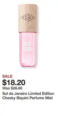 Ulta Beauty Sol de Janeiro Limited Edition Cheeky BiquÃni Perfume Mist offer