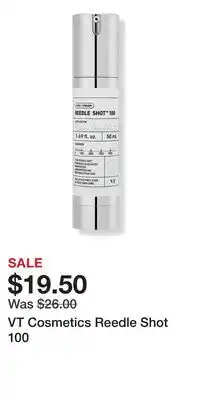 Ulta Beauty VT Cosmetics Reedle Shot 100 offer