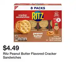 Wegmans Ritz Peanut Butter Flavored Cracker Sandwiches offer