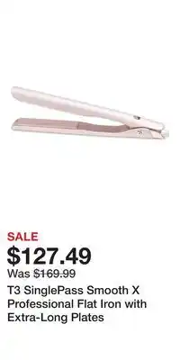 Ulta Beauty T3 SinglePass Smooth X Professional Flat Iron with Extra-Long Plates offer