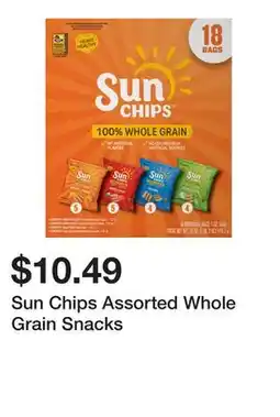 Wegmans Sun Chips Assorted Whole Grain Snacks offer