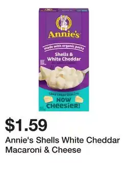 Wegmans Annie's Shells White Cheddar Macaroni & Cheese offer