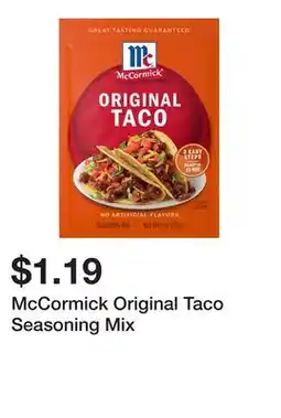 Wegmans McCormick Original Taco Seasoning Mix offer