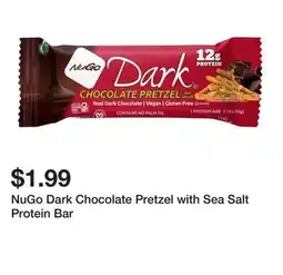Wegmans NuGo Dark Chocolate Pretzel with Sea Salt Protein Bar offer