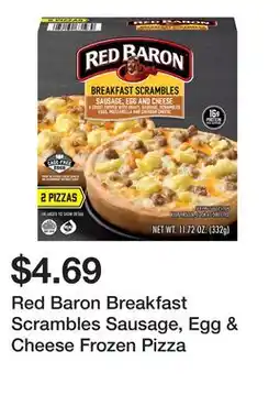 Wegmans Red Baron Breakfast Scrambles Sausage, Egg & Cheese Frozen Pizza offer