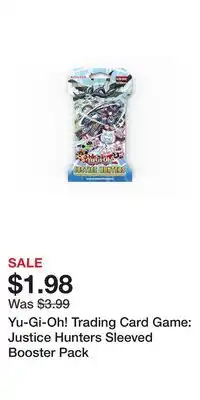Game Stop Yu-Gi-Oh! Trading Card Game: Justice Hunters Sleeved Booster Pack offer