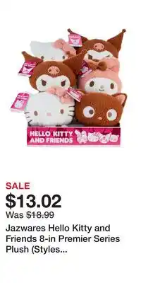 Game Stop Jazwares Hello Kitty and Friends 8-in Premier Series Plush (Styles May Vary) offer
