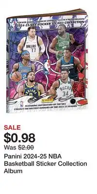 Game Stop Panini 2024-25 NBA Basketball Sticker Collection Album offer