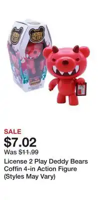 Game Stop License 2 Play Deddy Bears Coffin 4-in Action Figure (Styles May Vary) offer