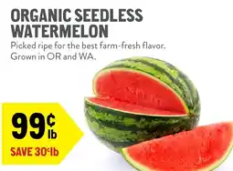 New Seasons Market Organic seedless watermelon offer