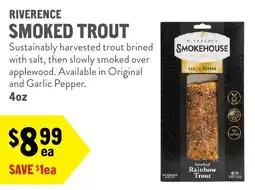 New Seasons Market Riverence smoked trout offer
