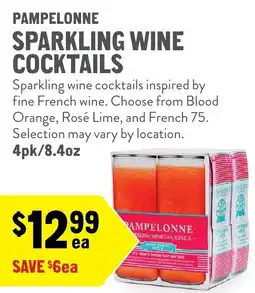 New Seasons Market Pampelonne sparkling wine cocktails offer