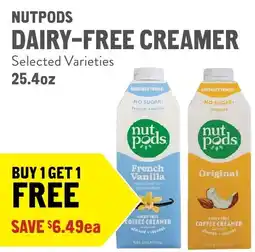 New Seasons Market Nutpods dairy-free creamer offer