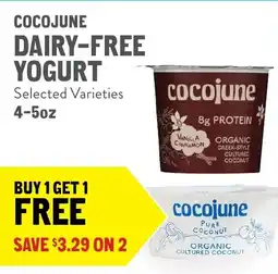 New Seasons Market Cocojune dairy-free yogurt offer