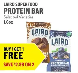 New Seasons Market Laird Superfood Protein Bar offer