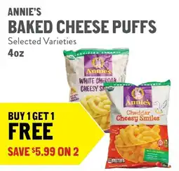 New Seasons Market Annie's baked cheese puffs offer