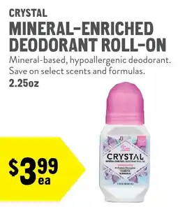 New Seasons Market Crystal mineral-enriched deodorant roll-on offer