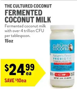 New Seasons Market The cultured coconut fermented coconut milk offer