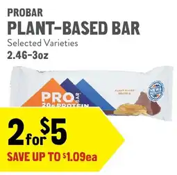 New Seasons Market Probar plant-based bar offer